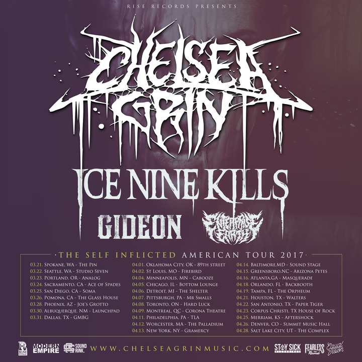 Set List For Ice Nine Kills 2023 Calendar Bandsintown | Ice Nine Kills Tickets - Summit Music Hall , Apr 26, 2017