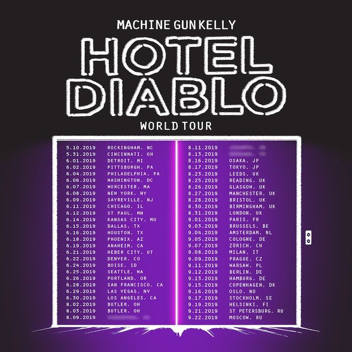 Bandsintown Machine Gun Kelly Tickets The Van Buren, Jun 18, 2019