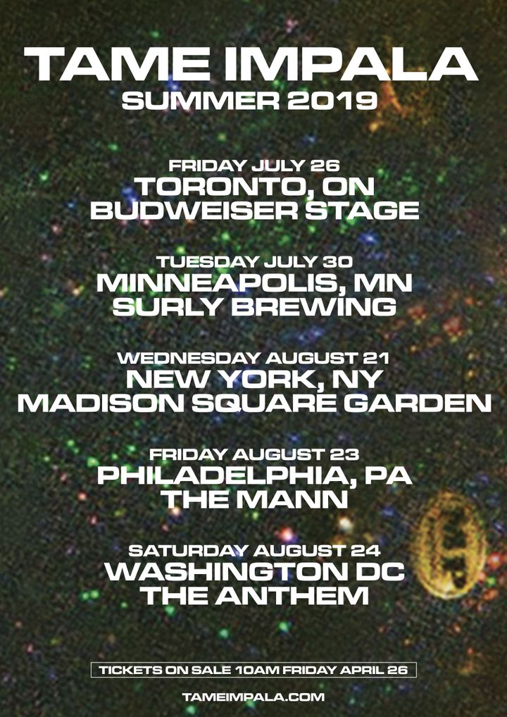 Tame Impala Tour Dates 2019 & Concert Tickets Bandsintown