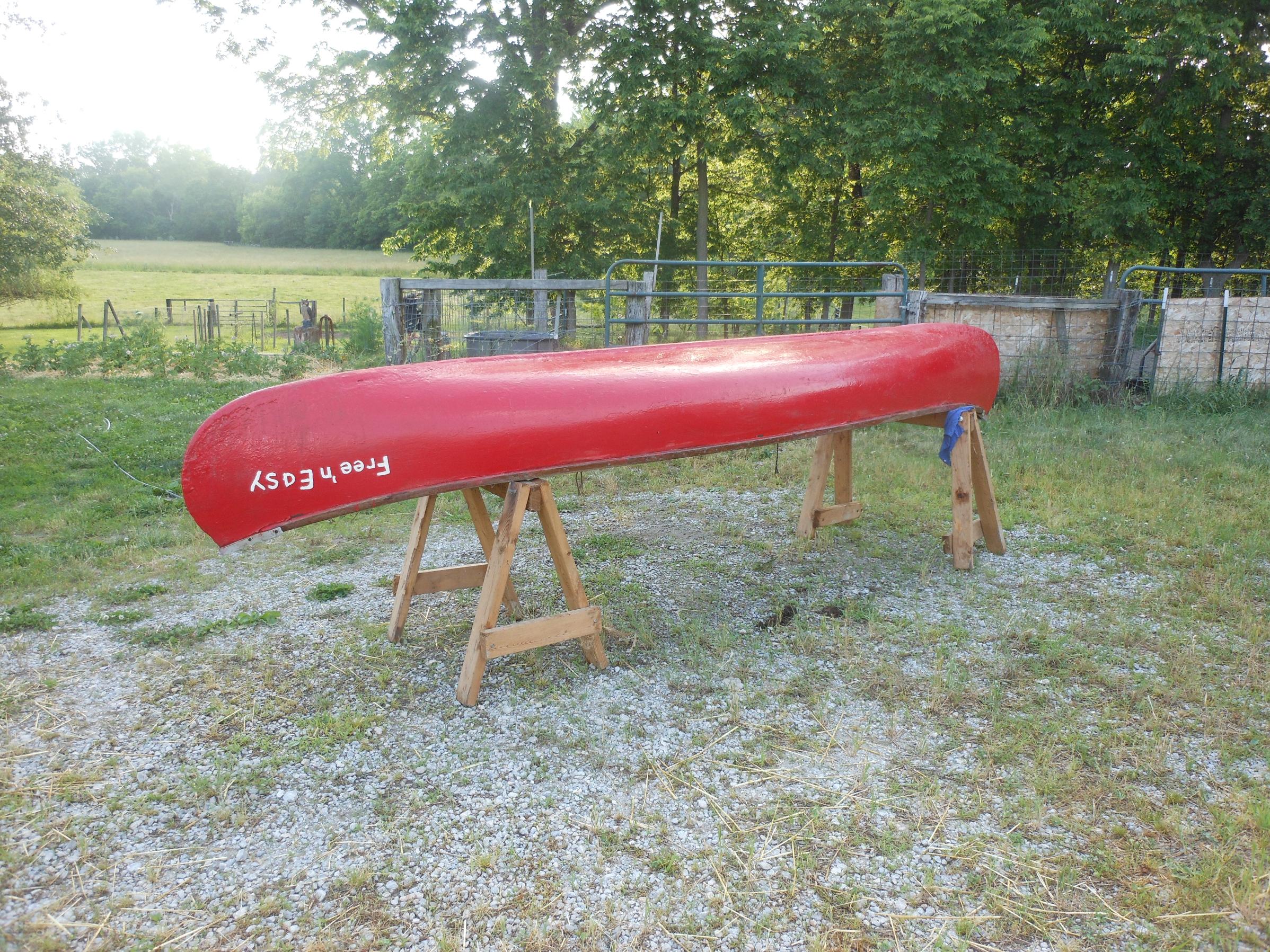 BWCA 15 foot rigid fiberglass canoe for sale Boundary Waters Items For