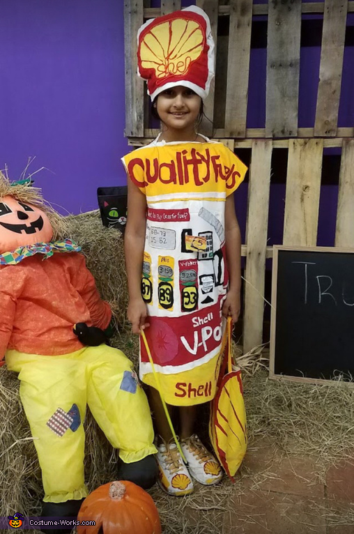 Shell Gas Pump Costume NoSew DIY Costumes