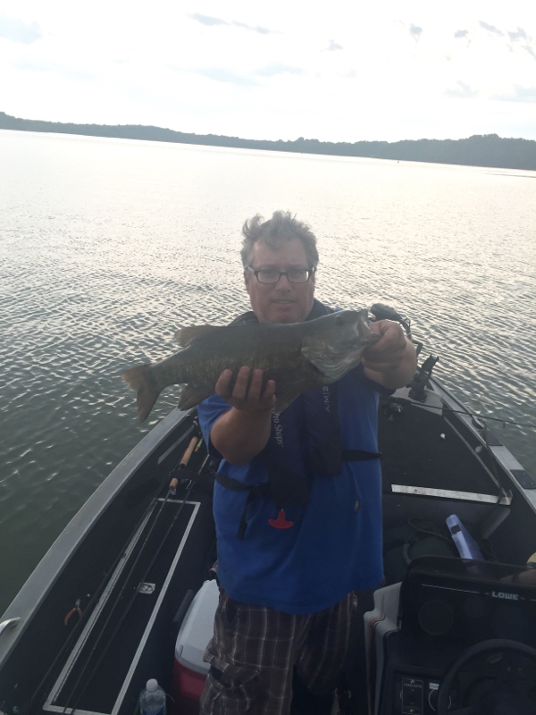 Caught a Smallmouth Bass on Percy Priest Lake using a KVD
