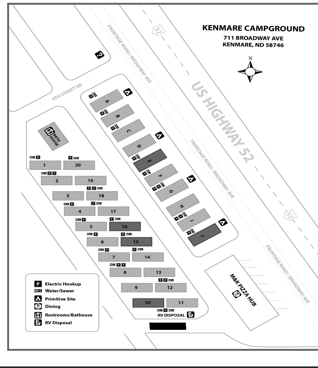 Kenmare RV Park Kenmare, ND EV Station