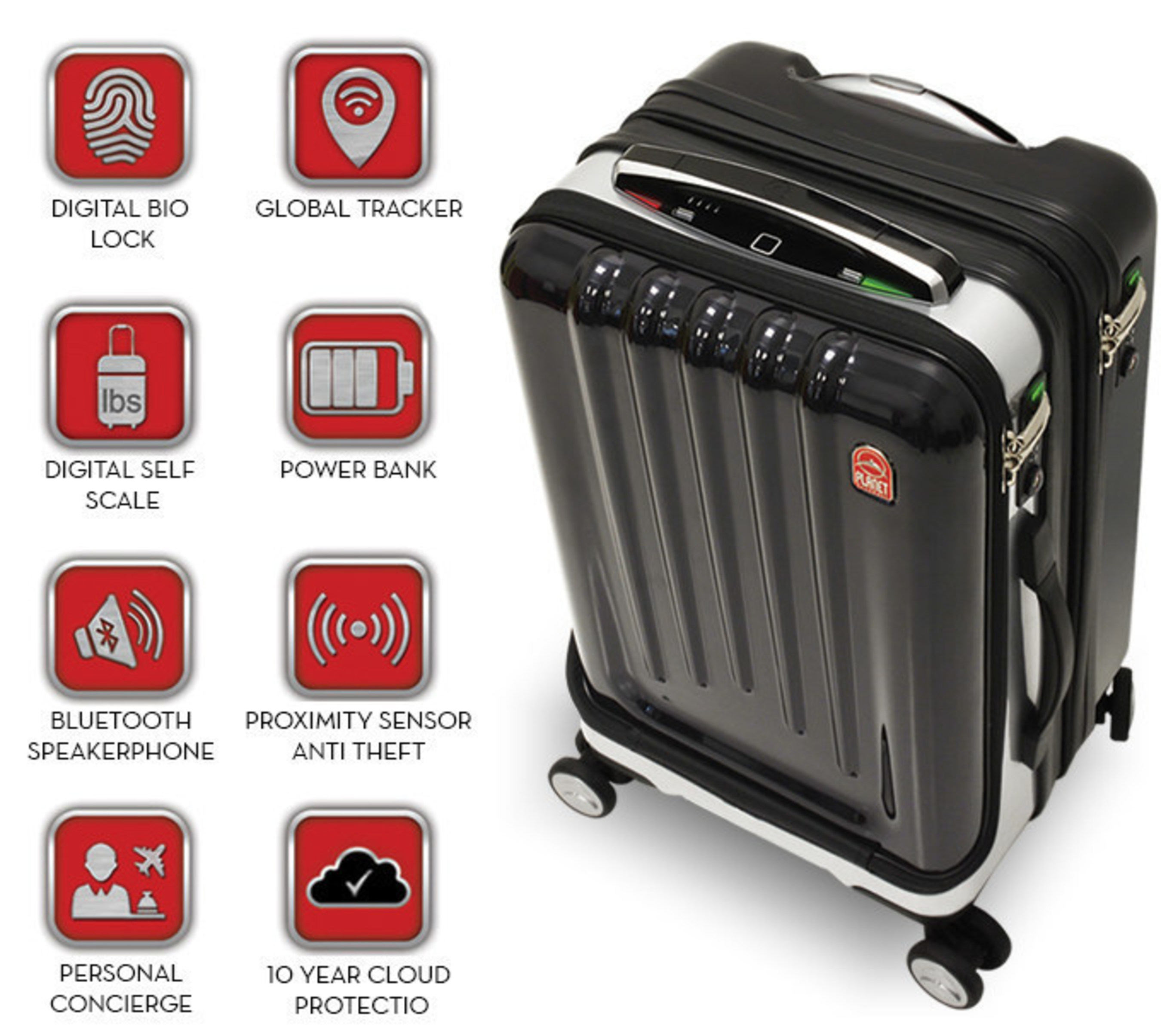 Space Case 1 The world's most advanced line of smart luggage set to