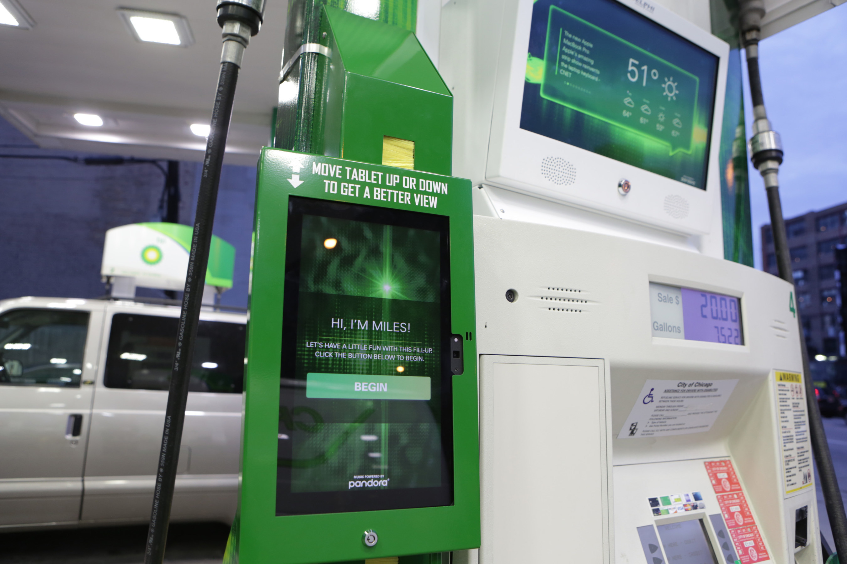 BP Unveils "Personality Pumps" at U.S. Retail Stations