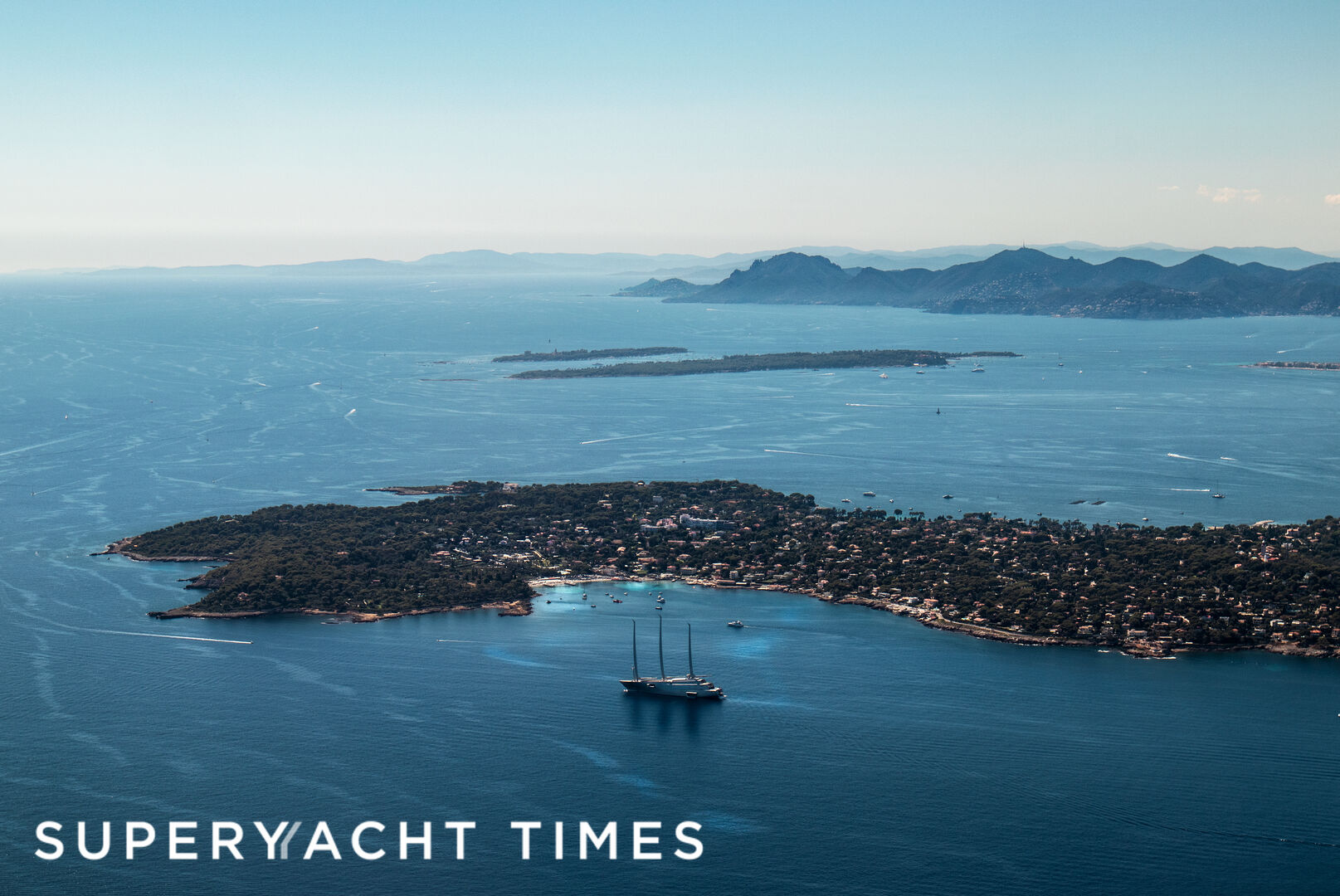Sailing Yacht A on the French Riviera