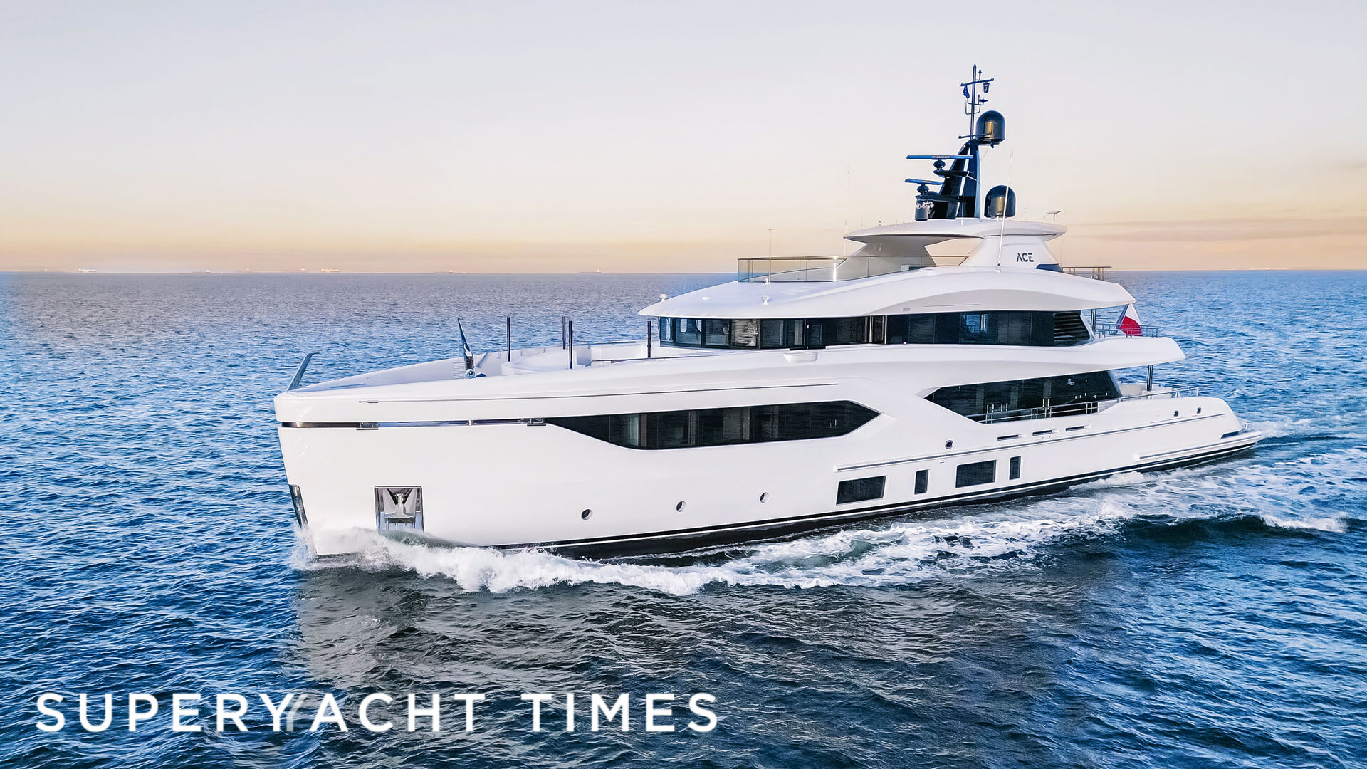 Conrad 44m superyacht ACE spotted during her sea trials