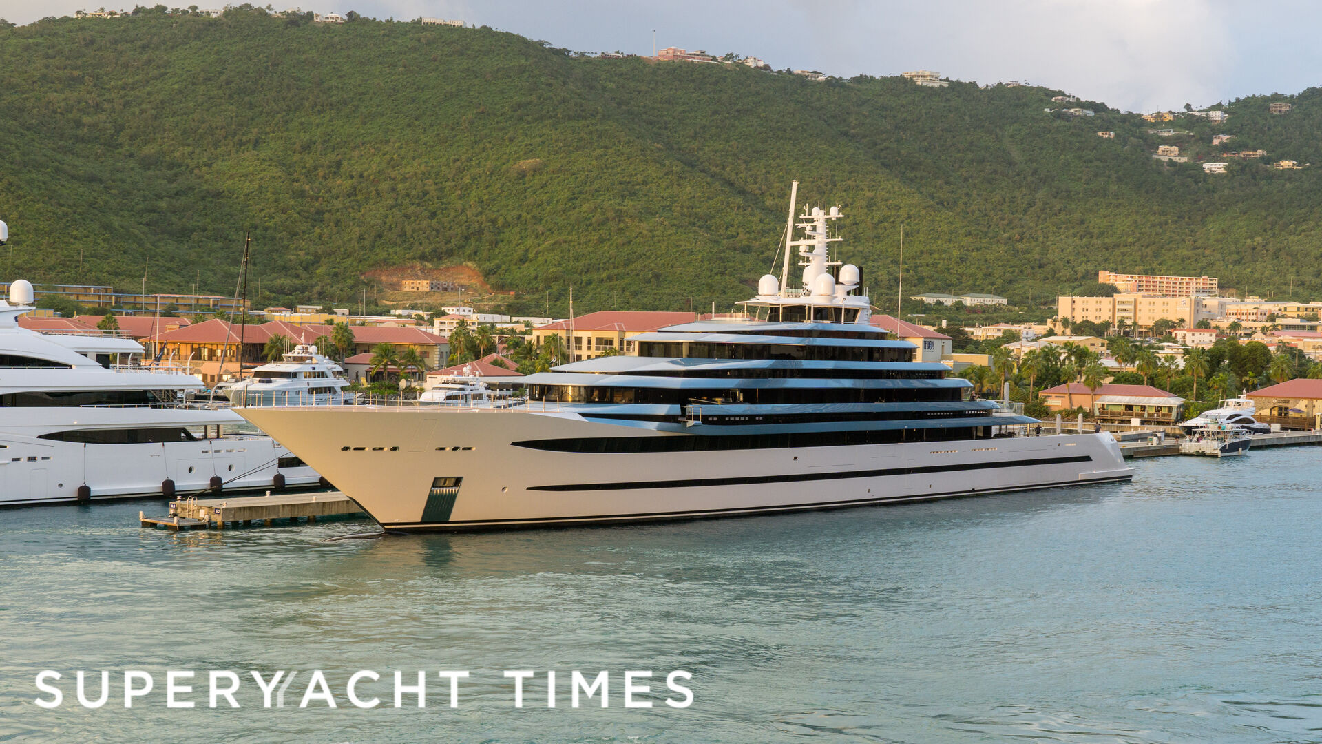 110m superyacht Kaos in Saint Thomas