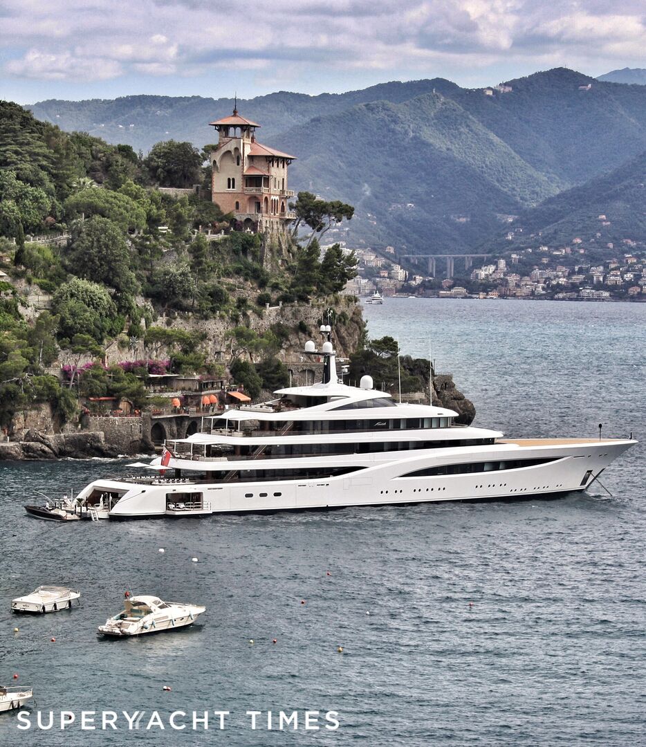 97m superyacht Faith in Portofino