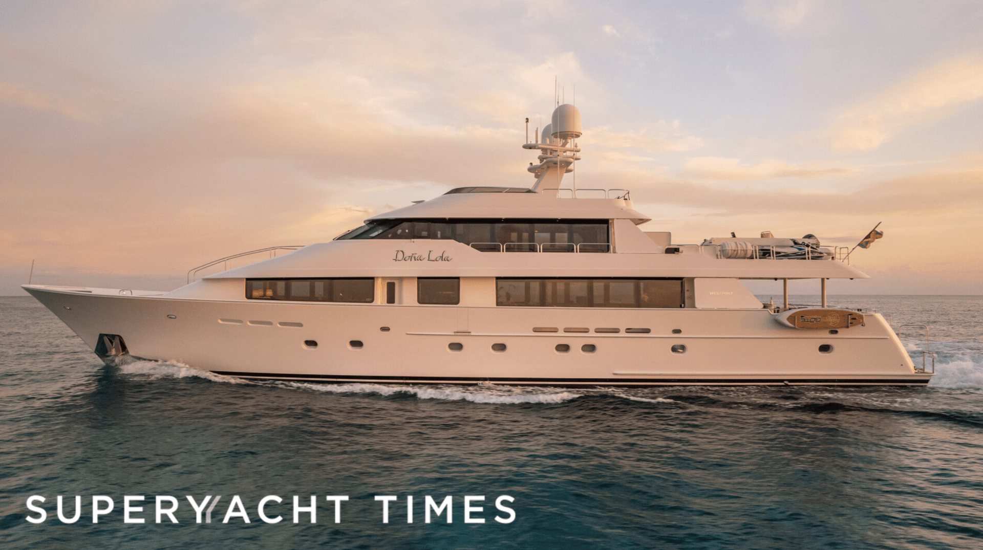 40m Westport yacht Dona Lola enters the market