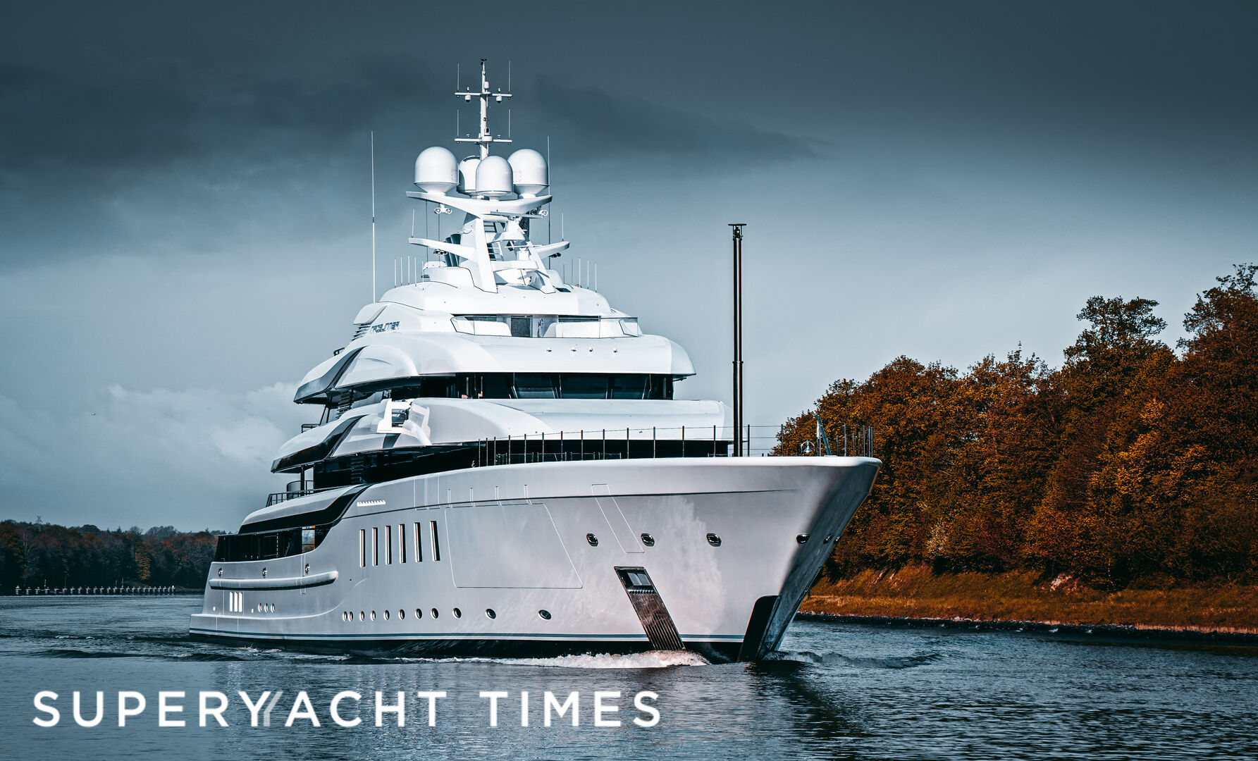 New 95m Lürssen motor yacht Madsummer on sea trials
