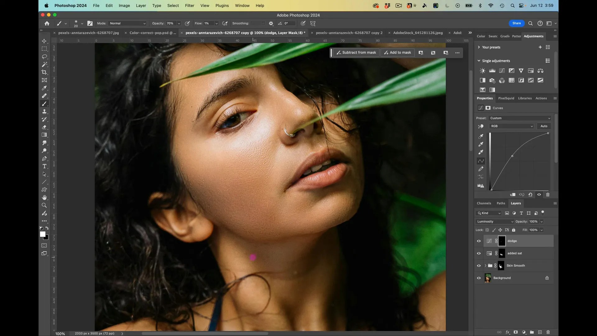 How to Smooth Skin in Tutorial