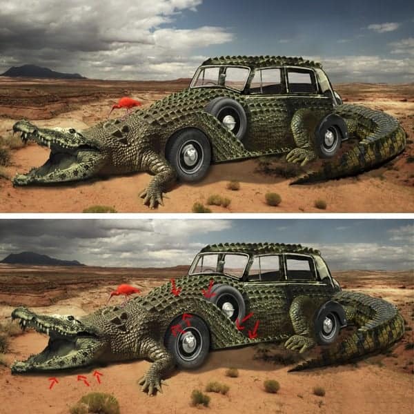 Tricky Tuts Combine a Crocodile with a Car to Create an Exotic