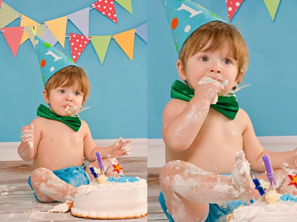 Toronto Cake Smash Duncan's 1st Birthday Photoworks