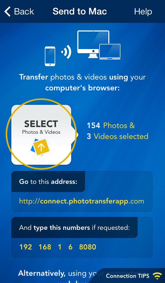 Photo Transfer App iPhone Help Pages Transfer photos from your