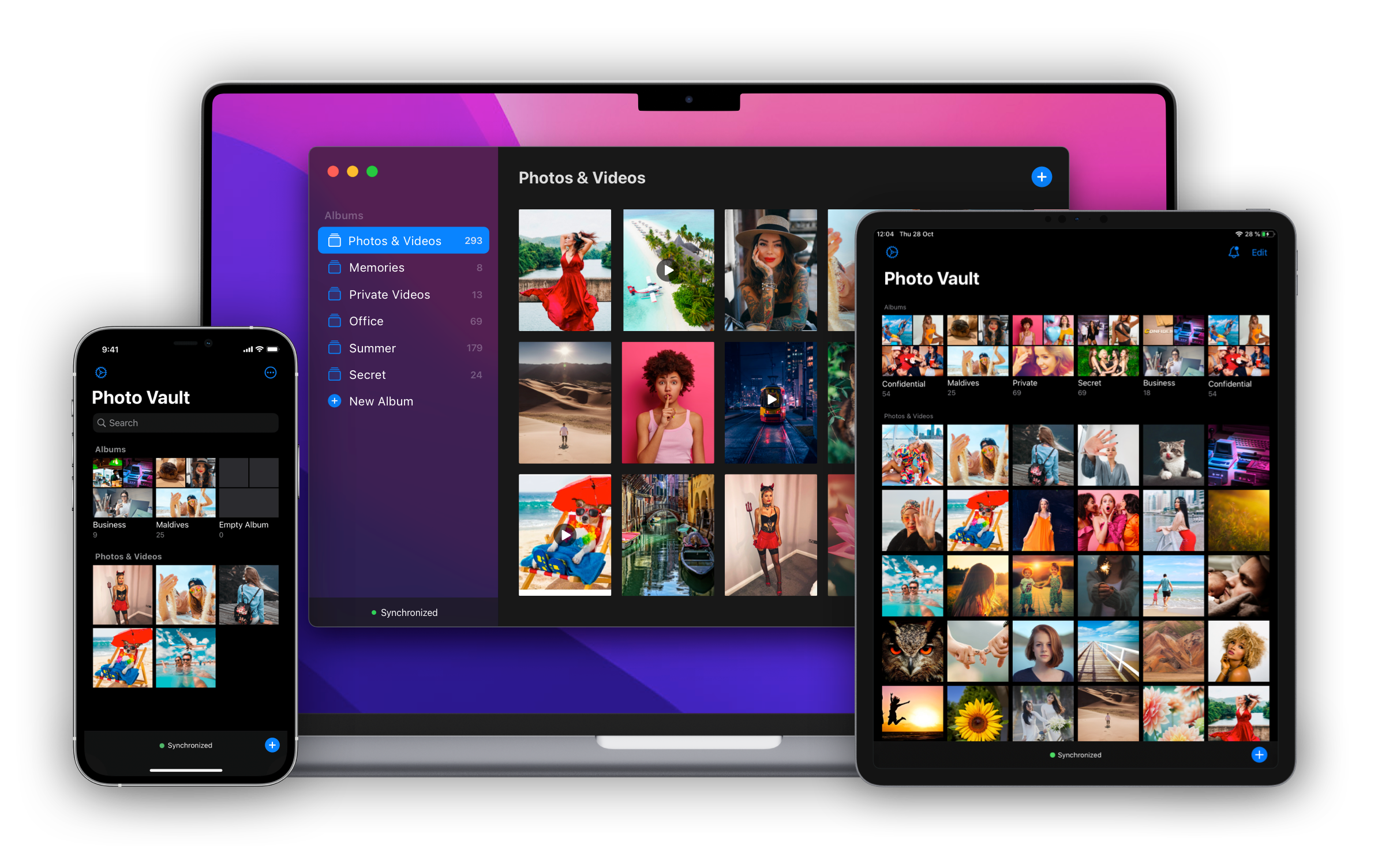 Photo Vault Photo Vault provides a secure way to store and protect