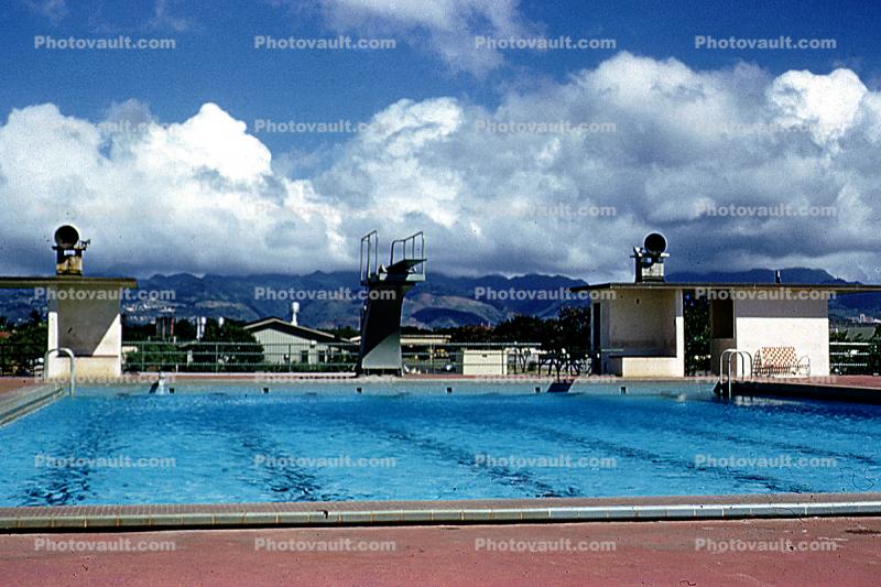Diving Board, the swimming pool at Hickam AFB, Pool, Photo
