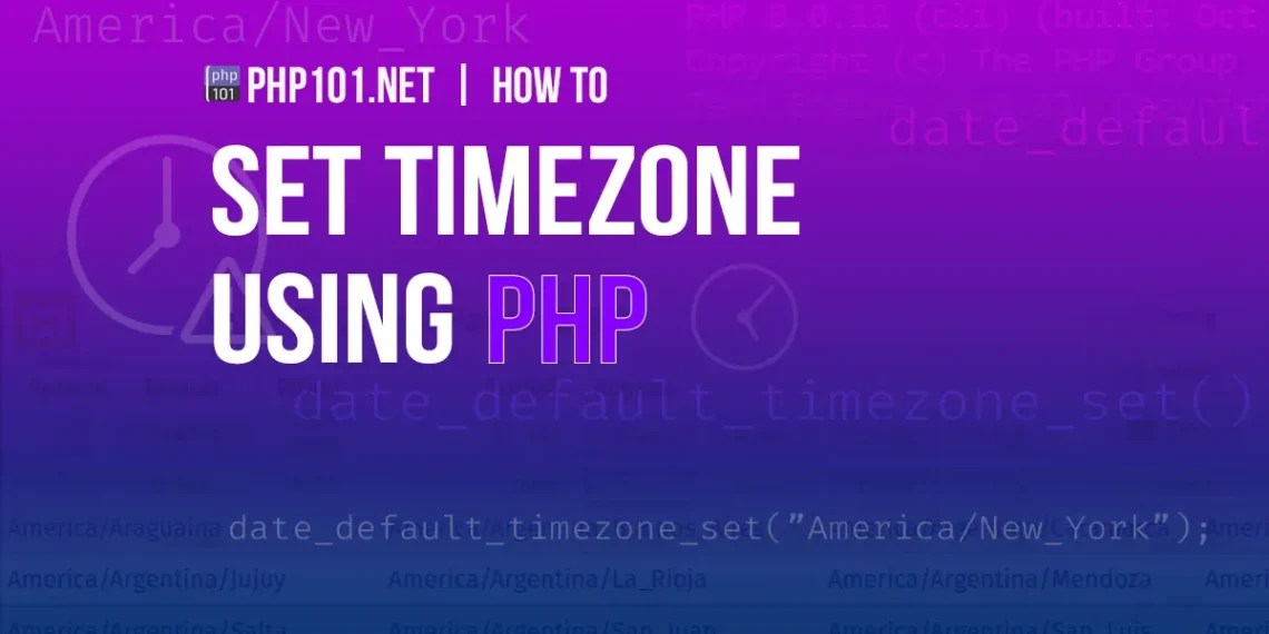 Date default timezone set php ini
