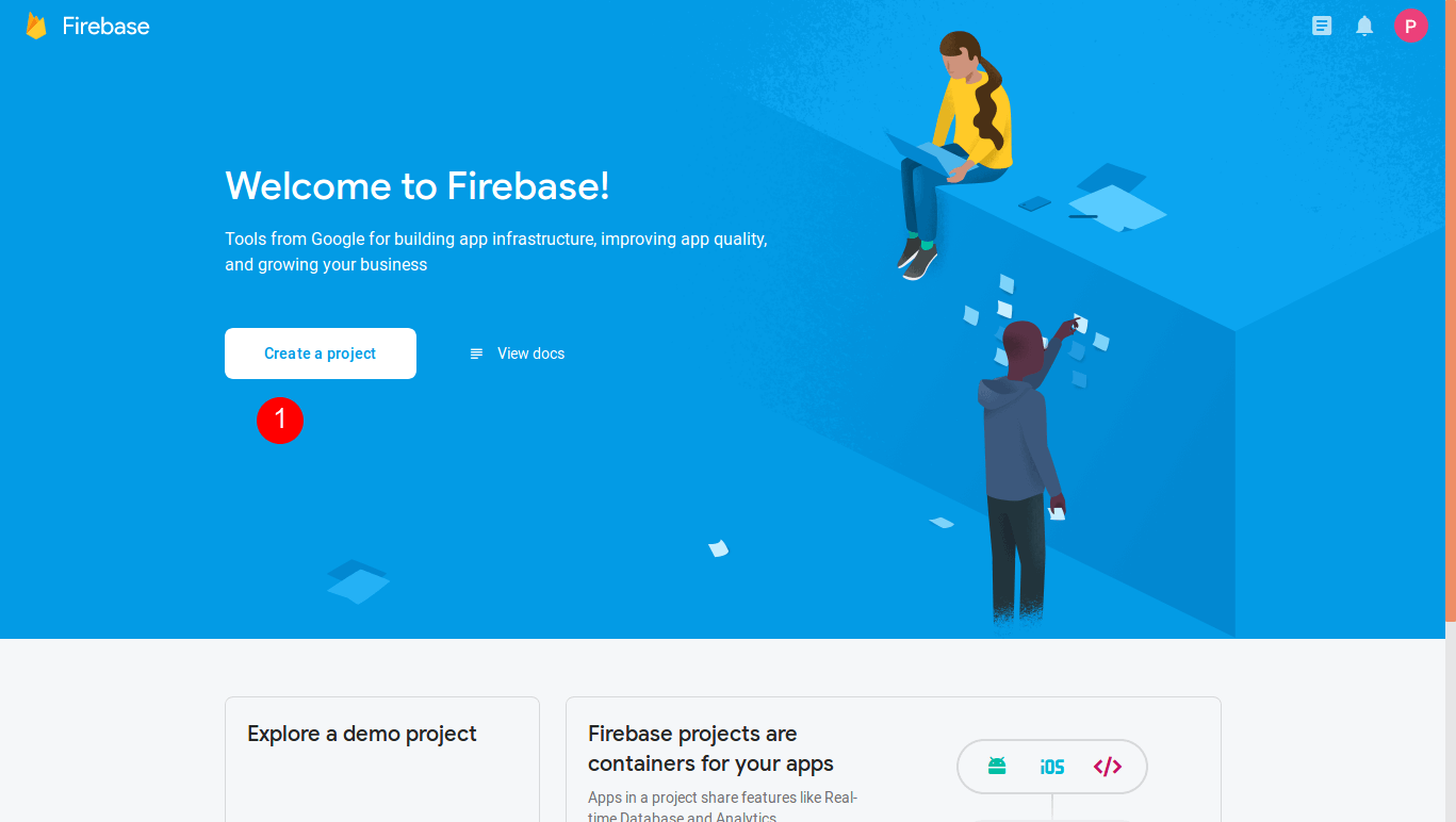 Create New Project in Firebase