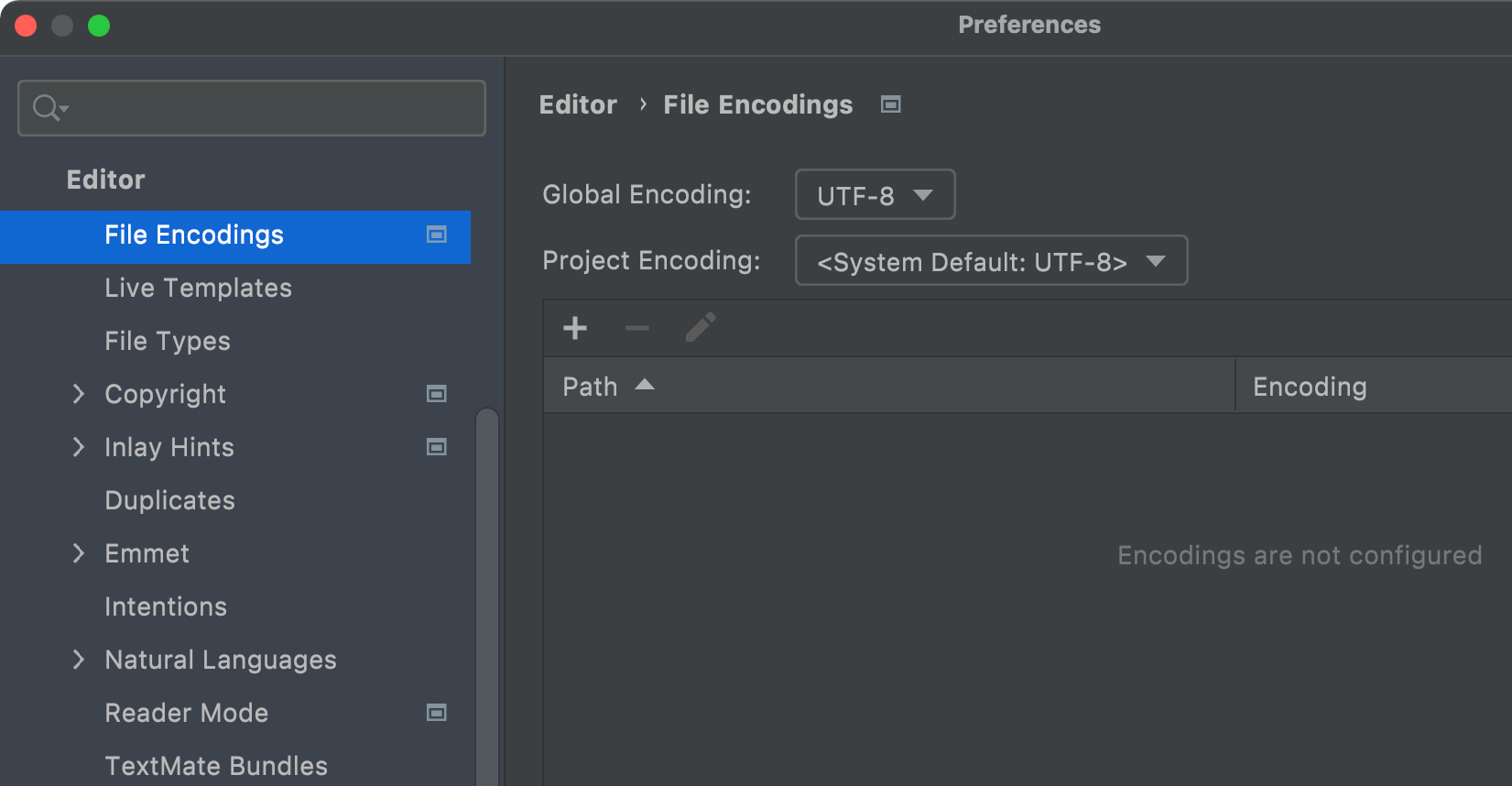 Setting the file encoding to UTF8 in text editors and IDEs