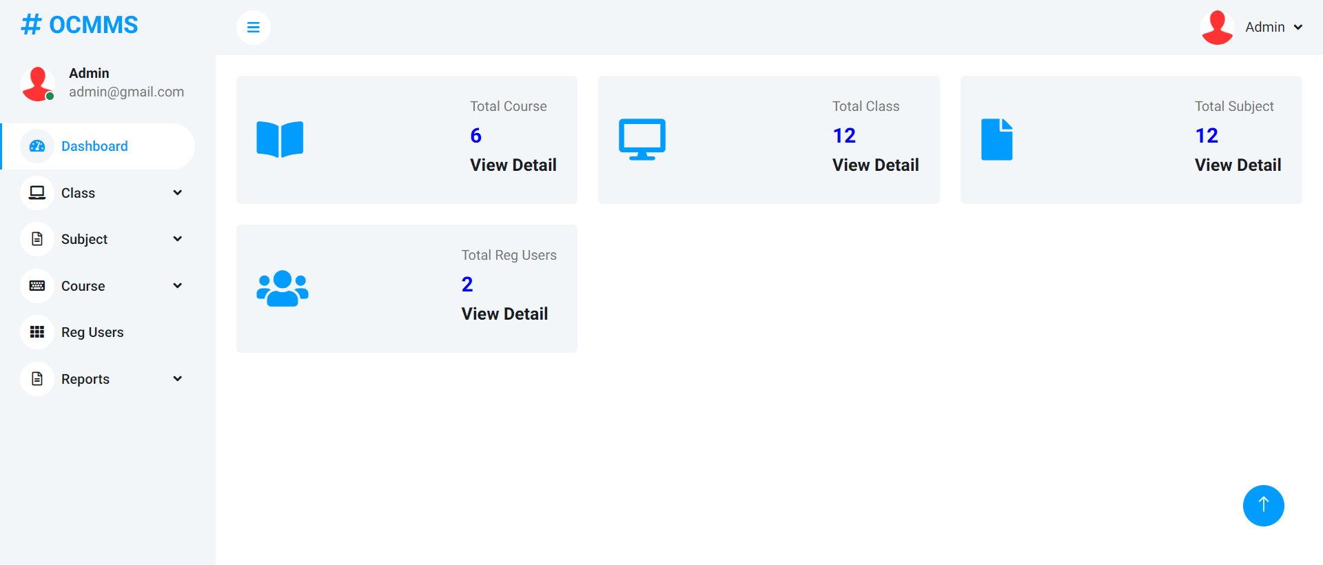Online Course Material Management System Project in PHP Course