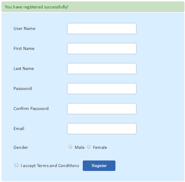 PHP User Registration Form