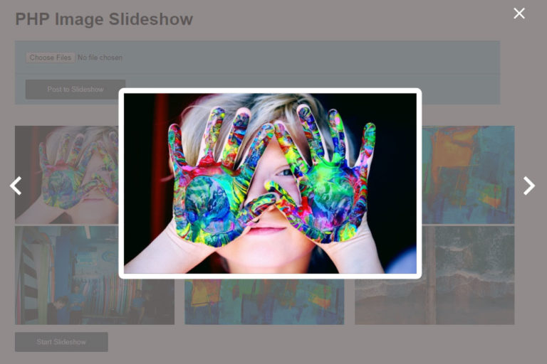 PHP Image Slideshow with jQuery using Multiple File Upload Phppot