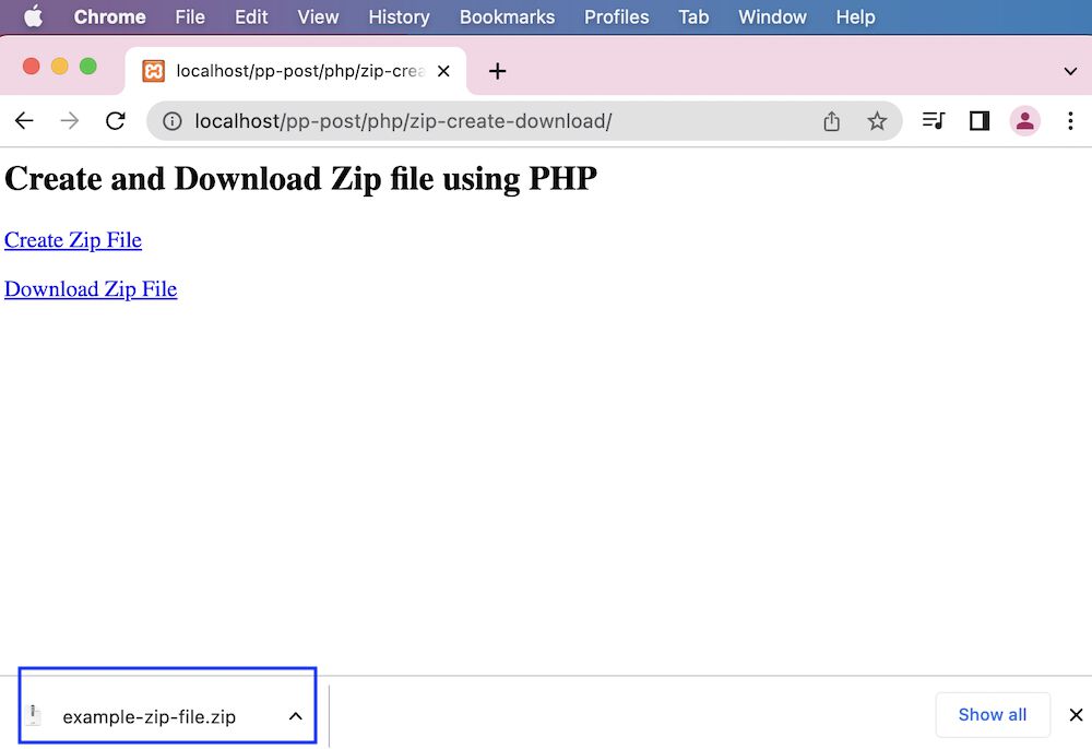 How to Create Zip Files using PHP ZipArchive and Download Phppot