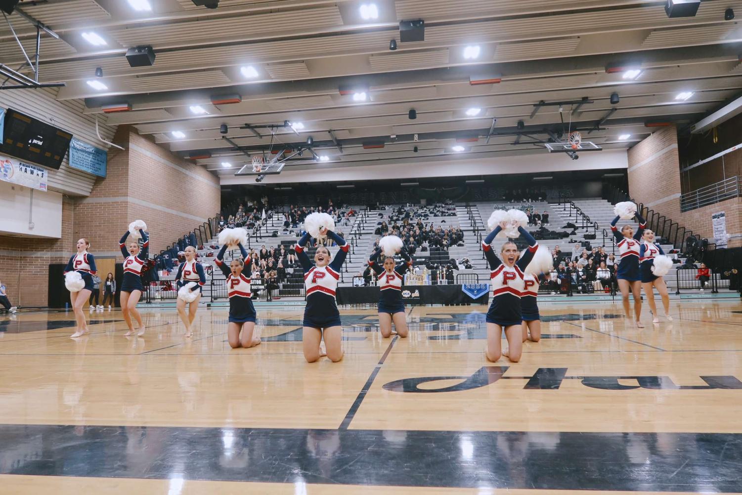 Pom, cheer perfecting routines before competition The Precedent