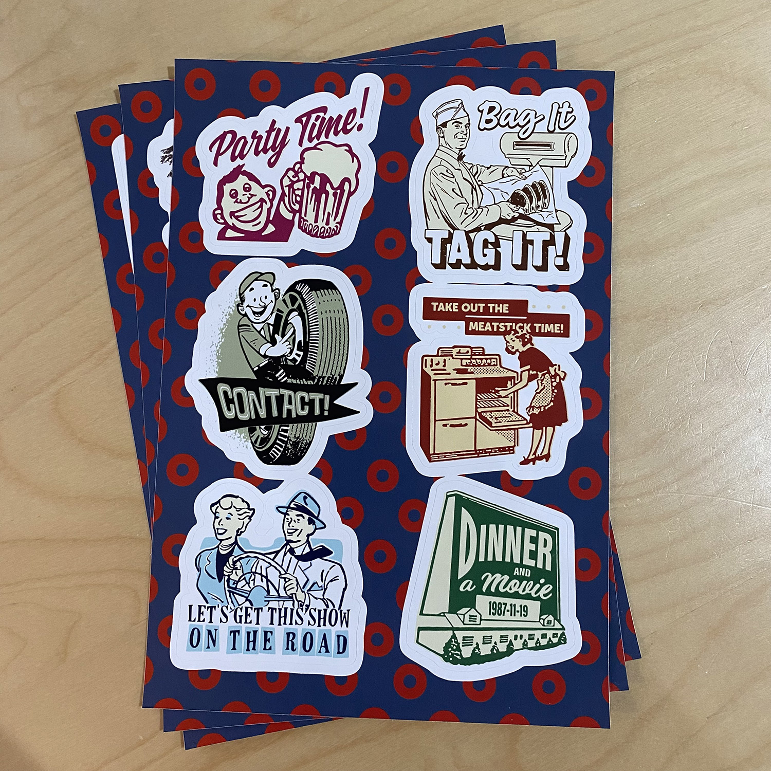 Phish Retro Phun 1 Vinyl Sticker Packs FREE U.S. SHIPPING