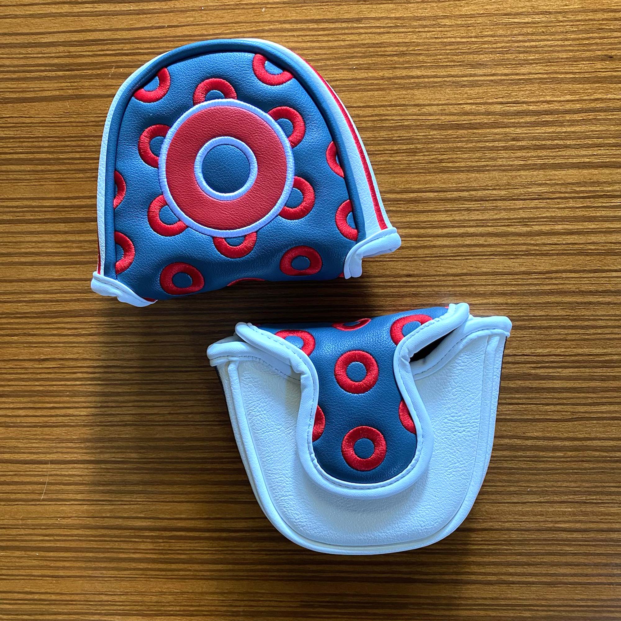 Phish Leather Donut Pattern Golf Mallet Putter Head Cover FREE U.S