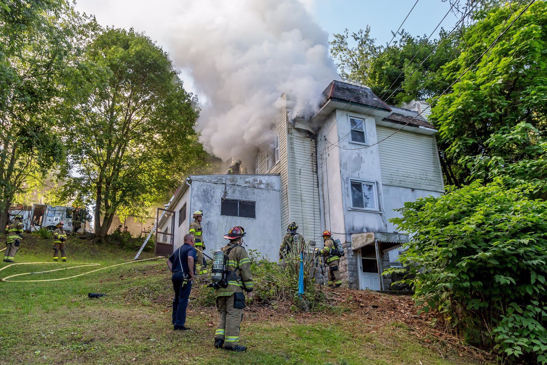 1700blk Gopher Way Residential Structure Fire Penn Hills Fire