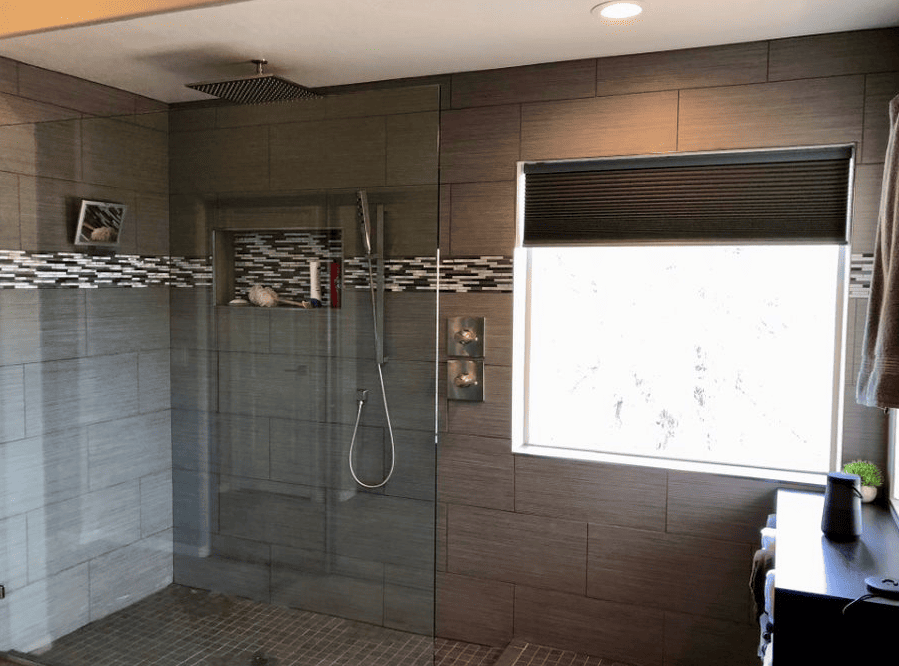 Shower Remodel With Window Combining Style & Privacy In Your Bathroom
