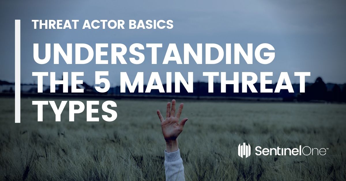 Threat Actor Basics Understanding the 5 Main Threat Types