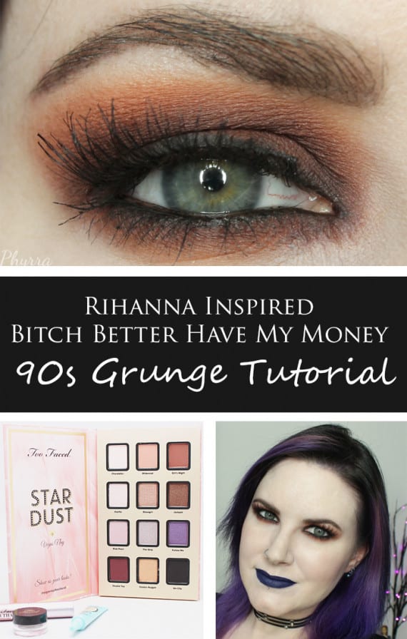 Rihanna BBHMM 90s Grunge Tutorial on Hooded Eyes