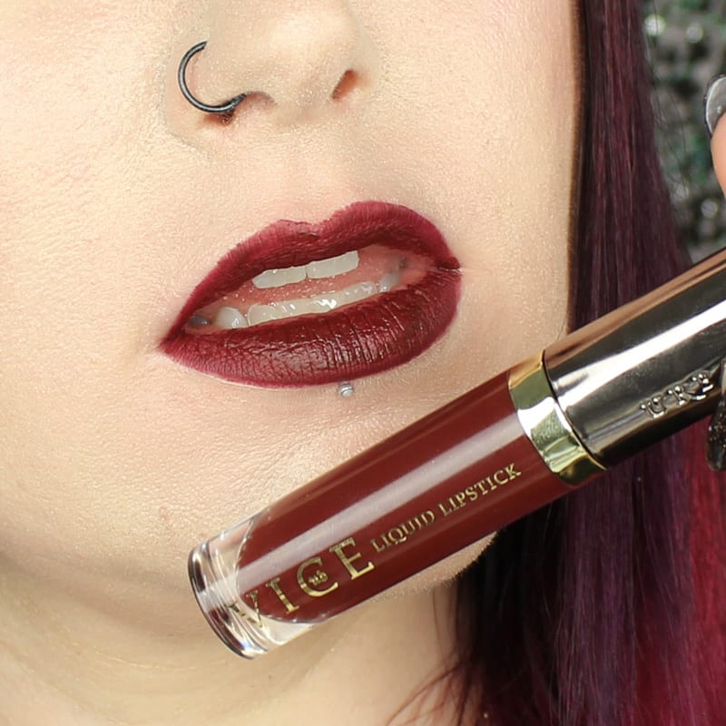Urban Decay Vice Liquid Lipsticks, Swatches on Pale Skin