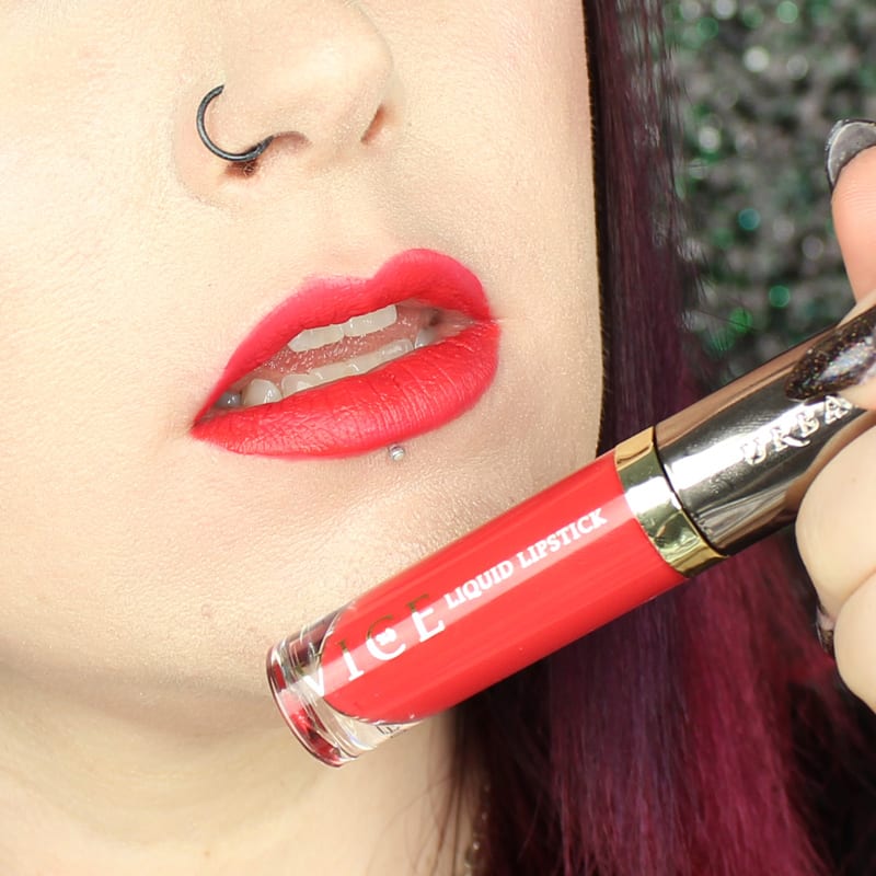 Urban Decay Vice Liquid Lipsticks, Swatches on Pale Skin