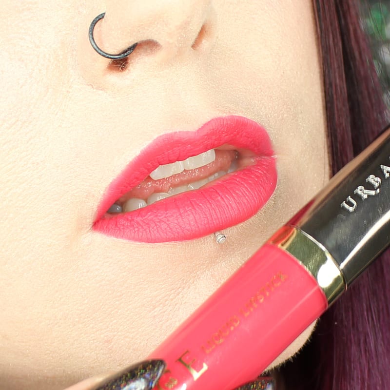 Urban Decay Vice Liquid Lipsticks, Swatches on Pale Skin