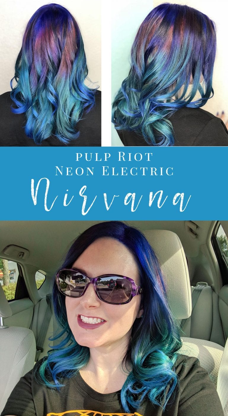 Pulp Riot Neon Electric Nirvana Hair UV Reactive Hair Dye