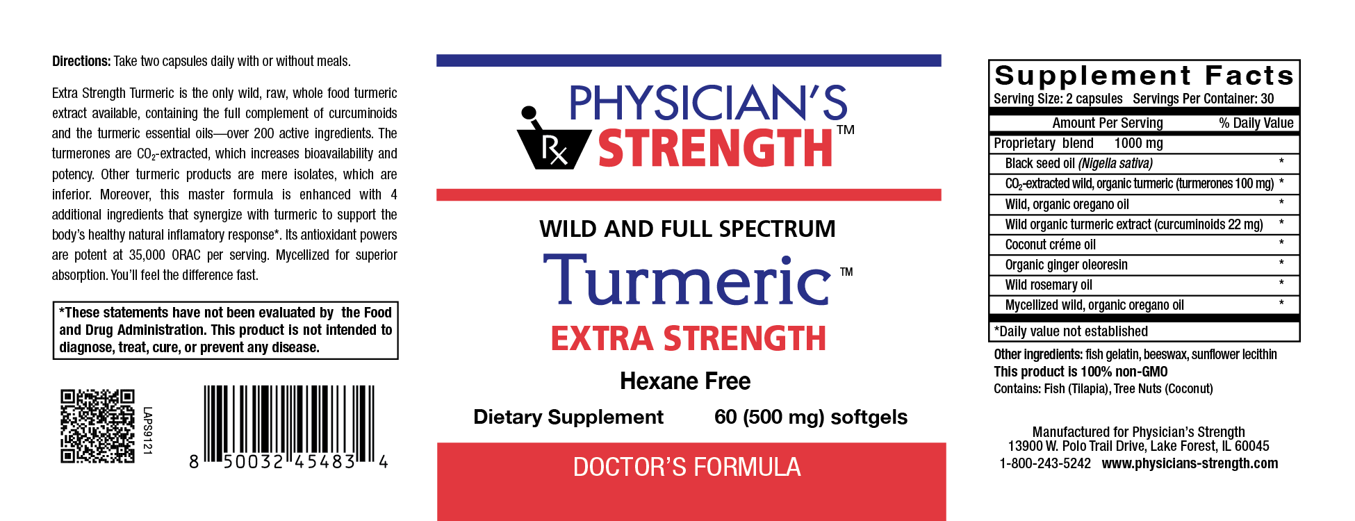 Turmeric Extra Strength Physician's Strength