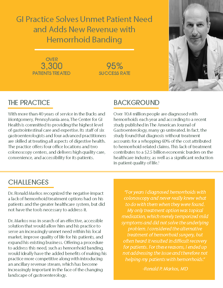 Gastroenterology Practice Expands Patient Care with Hemorrhoid Banding