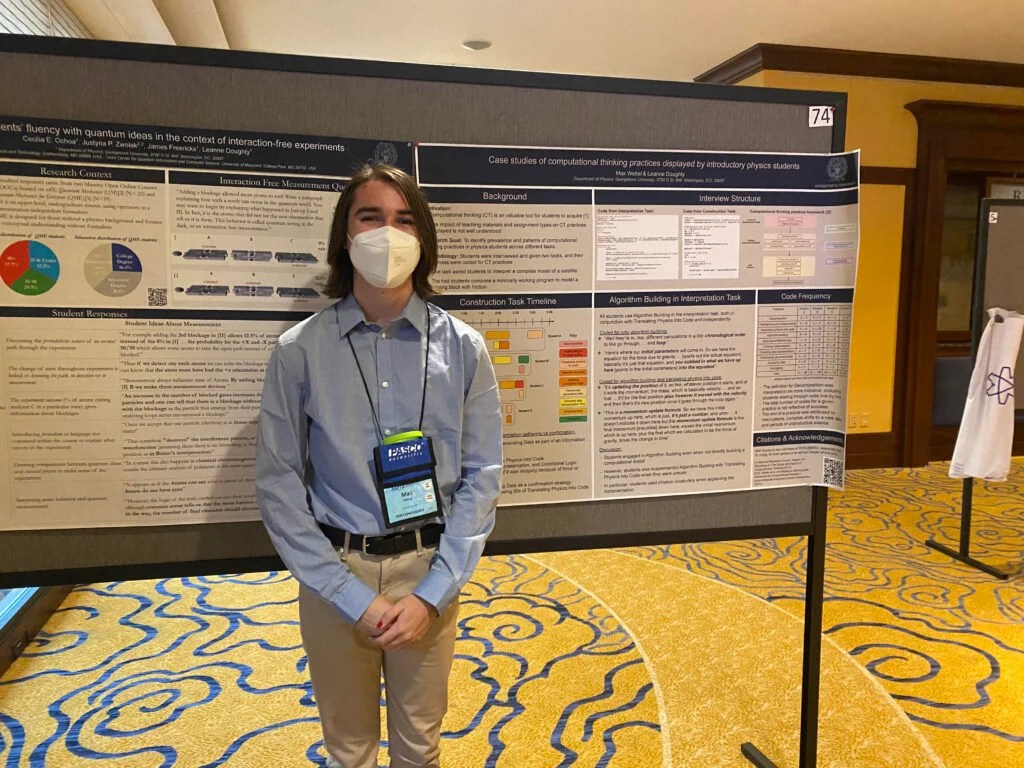 Physics Majors Present Research at the 2022 Physics Education Research