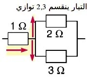 مسائل التوصيل على التوالي والتوازي