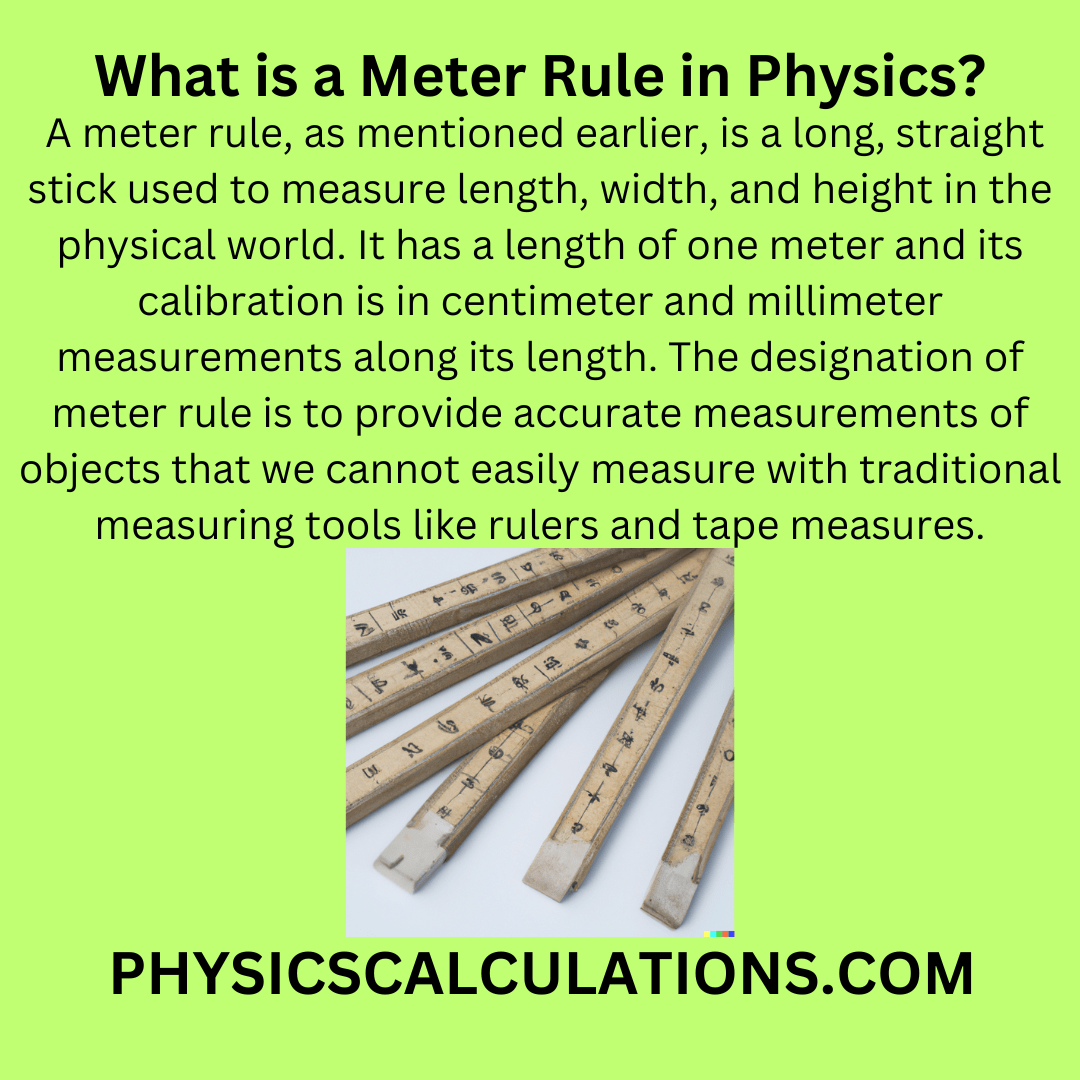 What is a Meter Rule in Physics?