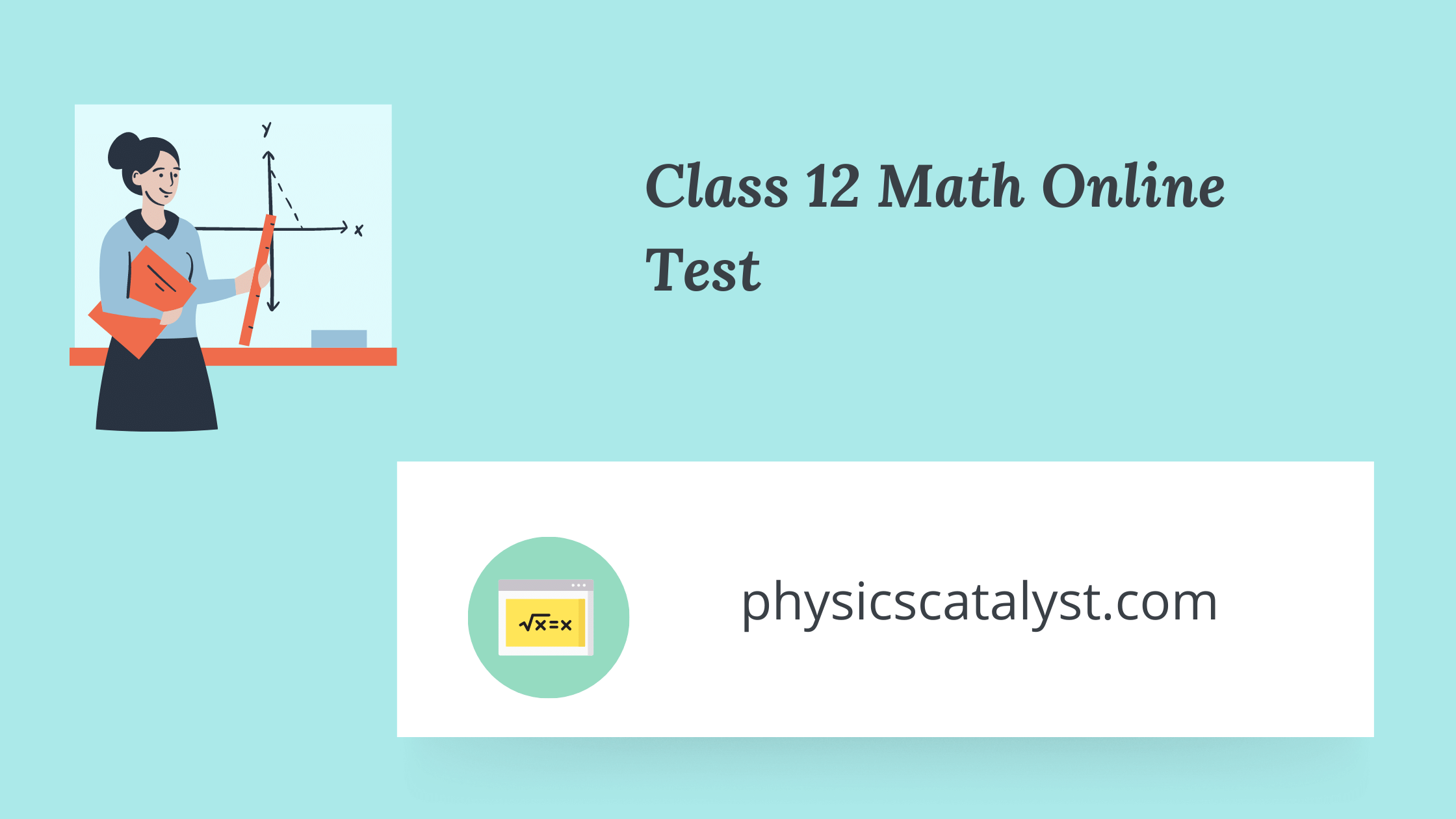 Online Test For Class 12 Maths MCQ Online Test