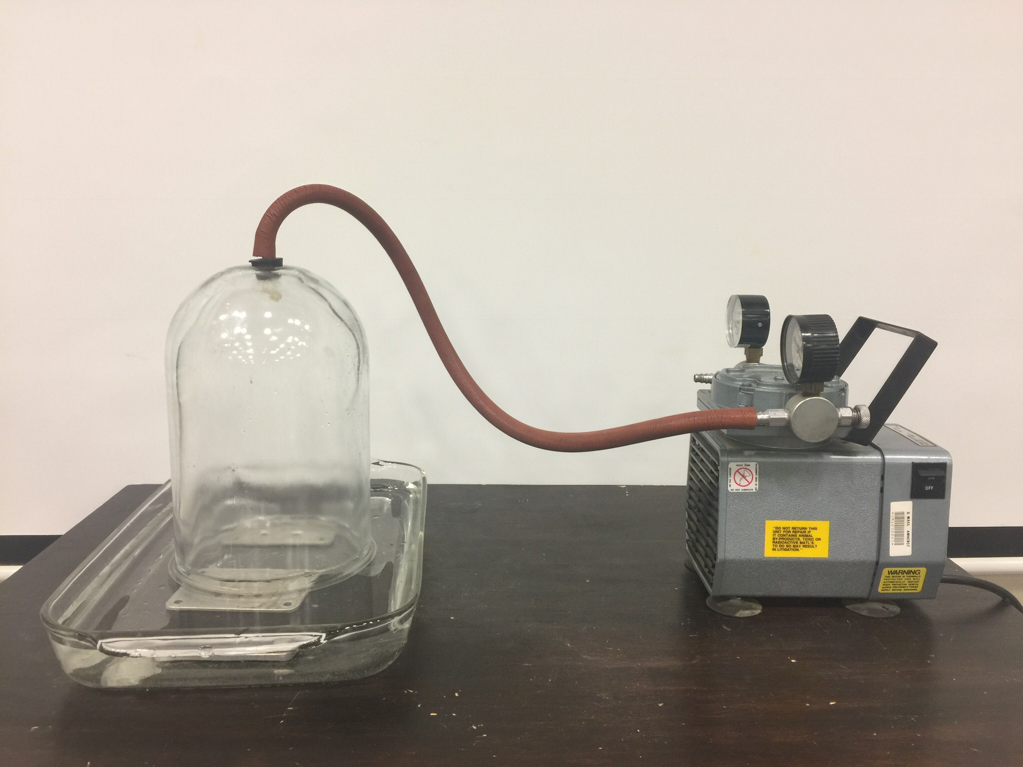 3B30.30Bell Jar Vacuum Physics Department