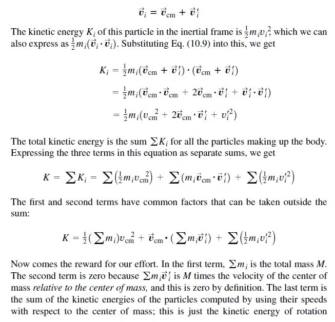 Rotational Energy Equation