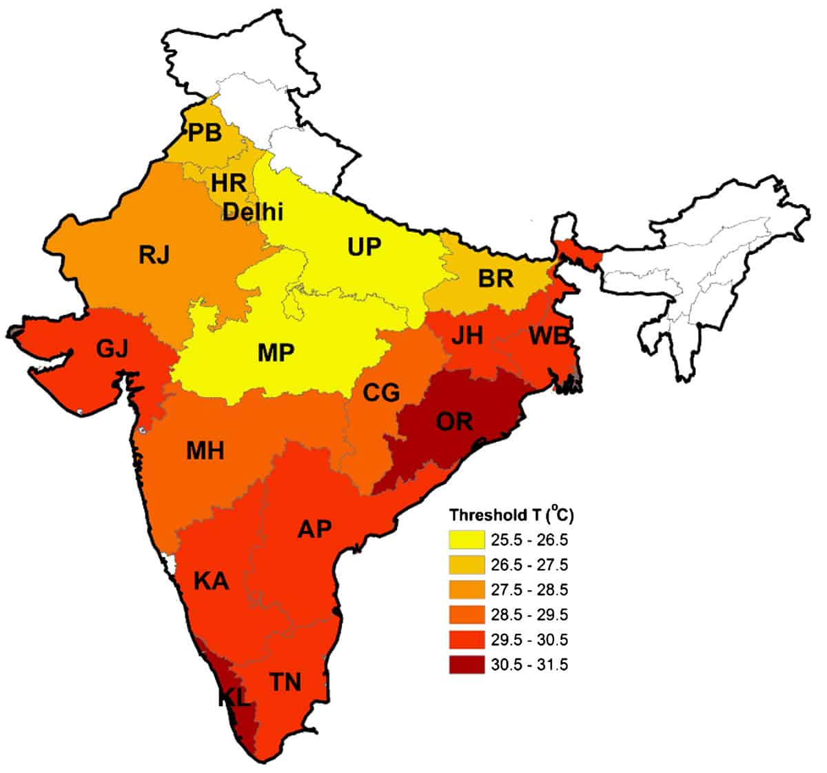 Heat Map Of India searches reveal heat adaptation across India Physics World