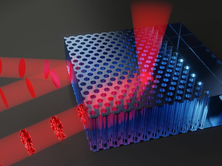Shaped light waves further into photonic crystals Physics World