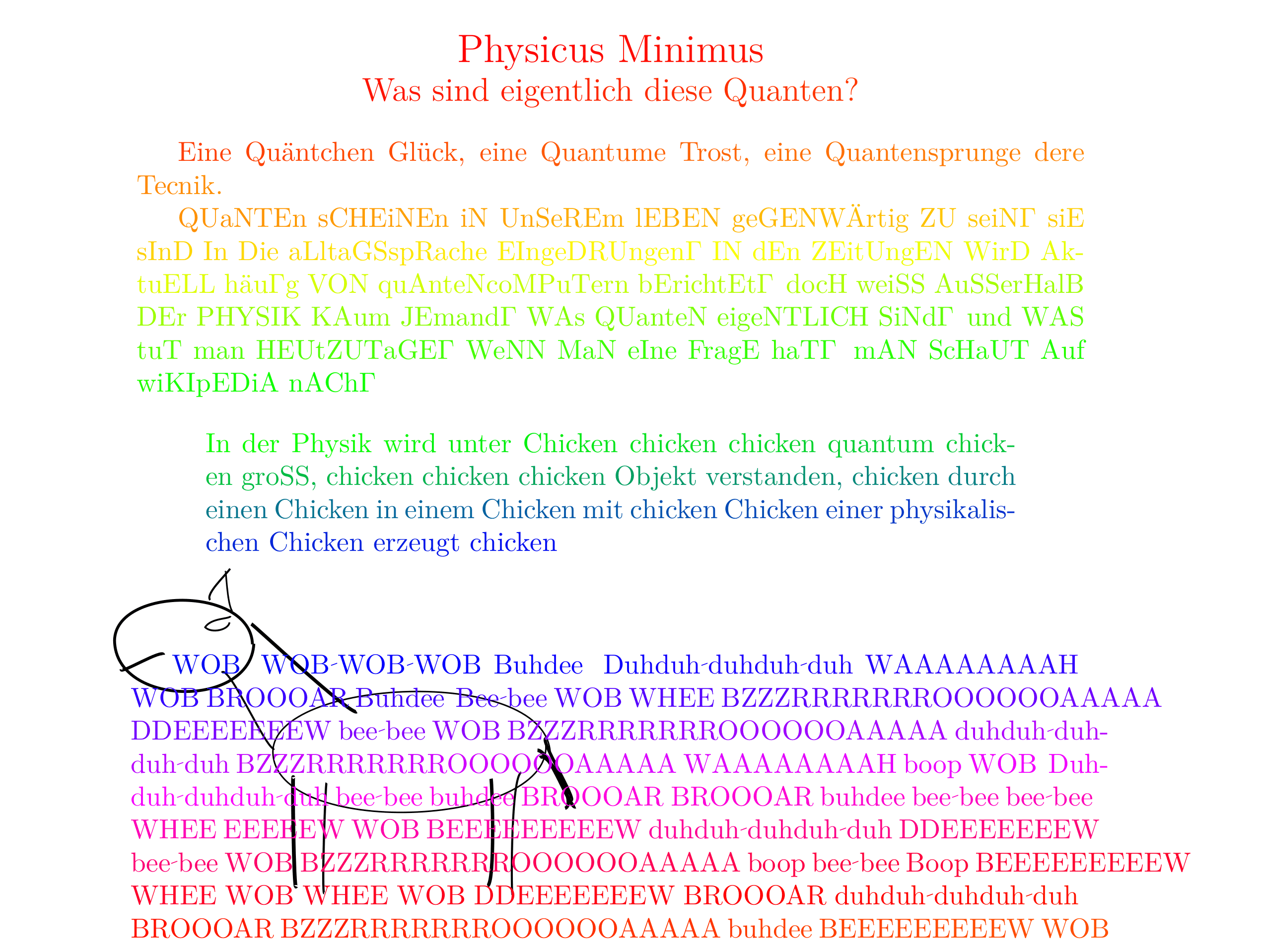 Chickenize Latex document example